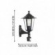 EGLO LATERNA 4 22469 – applique extérieure noir avec détecteur – H 360 mm