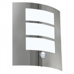 EGLO CITY 88142 – applique extérieure inox avec détecteur – H 260 mm