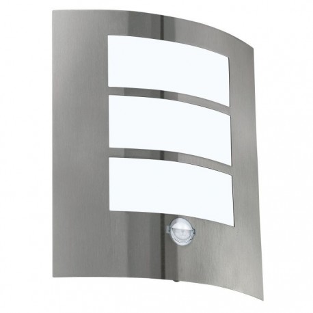 EGLO CITY 88142 – applique extérieure inox avec détecteur – H 260 mm