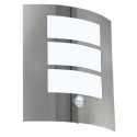 EGLO CITY 88142 – applique extérieure inox avec détecteur – H 260 mm