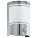 EGLO CERNO 30192 – applique extérieure inox avec détecteur – H 190 mm