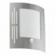 EGLO CITY 88144 – applique extérieure inox avec détecteur – H 260 mm