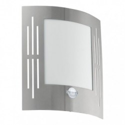 EGLO CITY 88144 – applique extérieure inox avec détecteur – H 260 mm