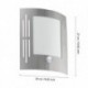 EGLO CITY 88144 – applique extérieure inox avec détecteur – H 260 mm