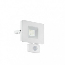 EGLO FAEDO 3 33157 – projecteur extérieur blanc avec détecteur – H 140 mm