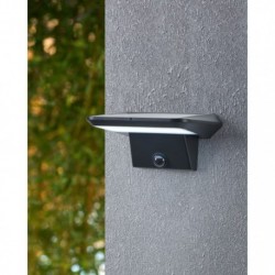 EGLO PORRASSA 48944 – luminaire solaire noir avec détecteur – H 75 mm