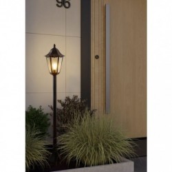 EGLO NAVEDO 93463 – lampadaire extérieur noir et argent patiné – Ø 230 mm