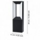 EGLO RIFORANO 98727 – borne basse noir – H 340 mm