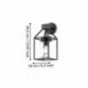 EGLO TRECATE 97296 – applique extérieure noir – H 355 mm