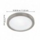 EGLO VENTO 1 94121 – applique ou plafonnier inox – Ø 285 mm