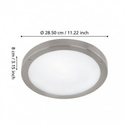EGLO VENTO 1 94121 – applique ou plafonnier inox – Ø 285 mm