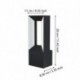 EGLO RIFORANO 98725 – applique extérieure noir – H 290 mm