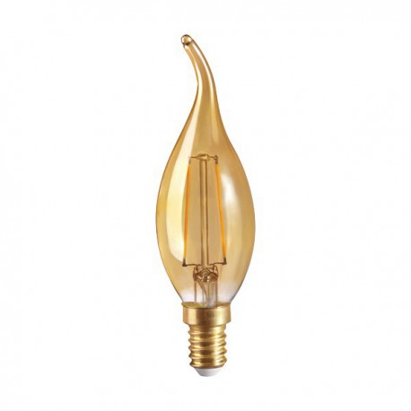 MEGAMAN CLASSIC CANDLE TIP GOLD LED  3W 2200K E14