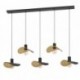 EGLO SACEDA 390396 – suspension noir et doré – H 1500 mm