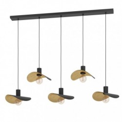 EGLO SACEDA 390396 – suspension noir et doré – H 1500 mm