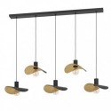 EGLO SACEDA 390396 – suspension noir et doré – H 1500 mm