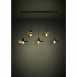 EGLO SACEDA 390396 – suspension noir et doré – H 1500 mm