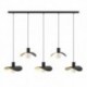 EGLO SACEDA 390396 – suspension noir et doré – H 1500 mm