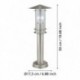 EGLO LISIO 30187 – borne inox – Ø 175 mm