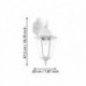 EGLO NAVEDO 93445 – applique extérieure blanc – H 475 mm