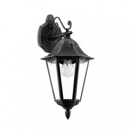EGLO NAVEDO 93456 – applique extérieure noir et argent patiné – H 475 mm