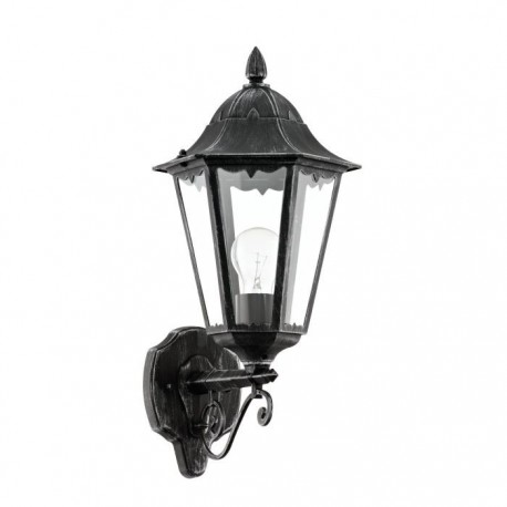EGLO NAVEDO 93457 – applique extérieure noir et argent patiné – H 475 mm