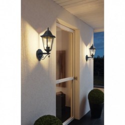 EGLO NAVEDO 93457 – applique extérieure noir et argent patiné – H 475 mm