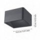 EGLO DONINNI 1 98269 – applique extérieure anthracite – H 75 mm