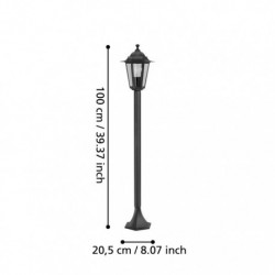 EGLO LATERNA 4 22144 – borne noir – Ø 205 mm