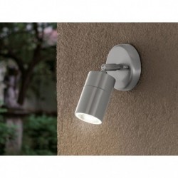 EGLO STOCKHOLM 1 93268 – applique extérieure inox – Ø 100 mm
