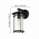 EGLO VALDEO 96239 – applique extérieure noir – H 275 mm