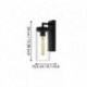 EGLO BOVOLONE 97261 – applique extérieure noir – H 340 mm