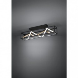EGLO PENELA 390416 – plafonnier noir et doré – H 240 mm