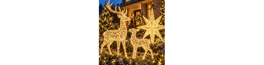 D&eacute;corations lumineuses de No&euml;l ext&eacute;rieures